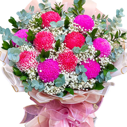 10 Mixed Peony Chrys Bouquet Vietnam