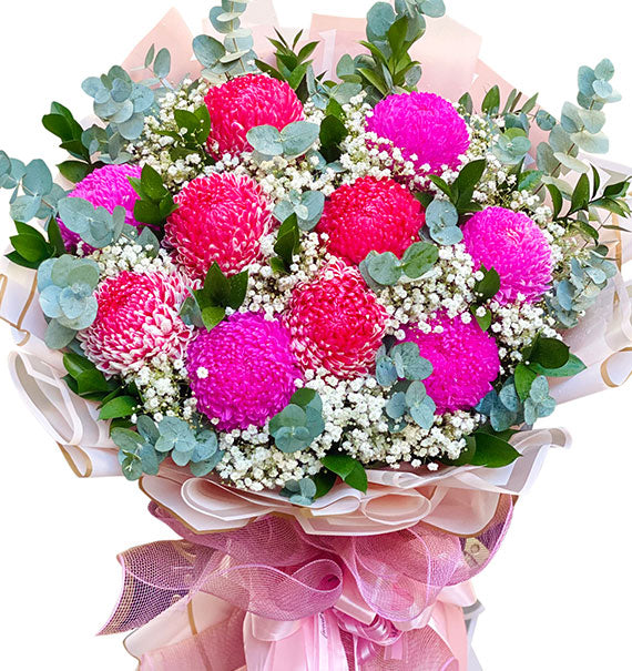10 Mixed Peony Chrys Bouquet Vietnam