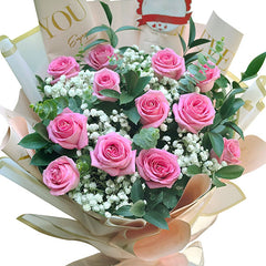 12 Pink Roses For Women's Day Vietnam