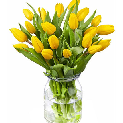 Vase Of 20 Tulips