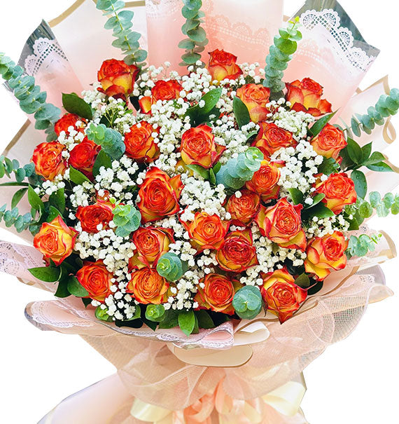 24 Orange Roses For Women's Day Vietnam