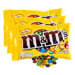 3 Bags of M&M Peanut Chocolate