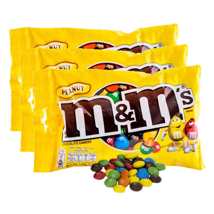 3 Bags of M&M Peanut Chocolate