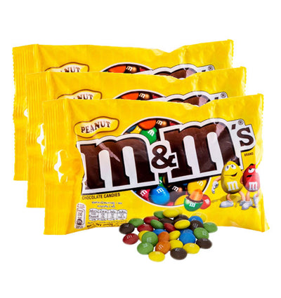 3 Bags of M&M Peanut Chocolate