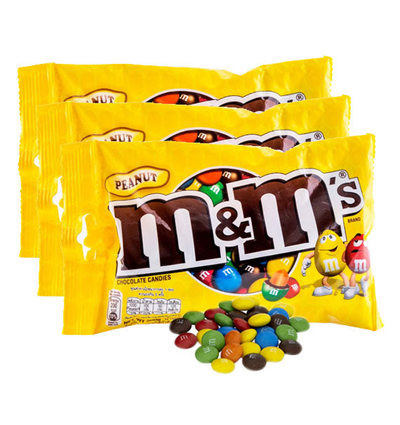 3 Bags of M&M Peanut Chocolate