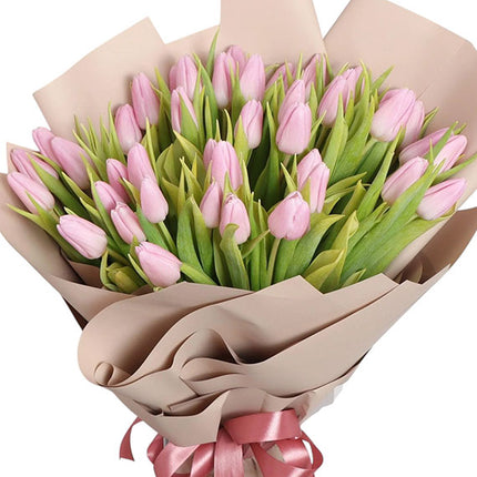 30 Baby Pink Tulips Bouquet Vietnam