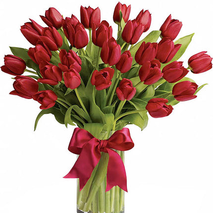 Tulips In Vase