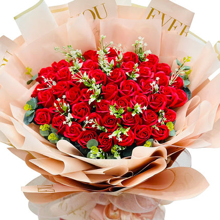 36 Red Waxed Roses Bouquet Vietnam