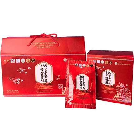 365 Korean Red Ginseng Reishi Mushroom Cordyceps Gifts Vietnam