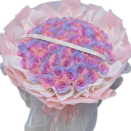 48 Galaxy Waxed Roses Bouquet Vietnam