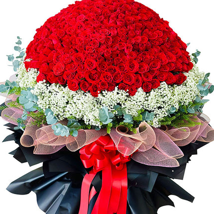 520 Red Roses Bouquet Vietnam