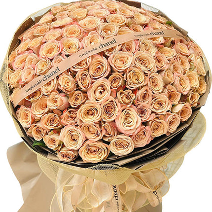 99 Cappucino Roses For Vietnamese Women's Day