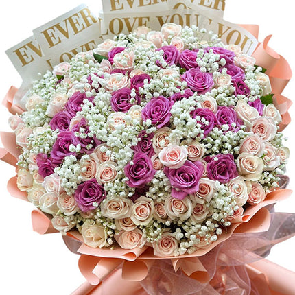 99 Mixed Roses For Women's Day Vietnam
