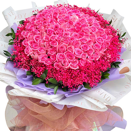 99 Pink Roses For Vietnamese Women's Day