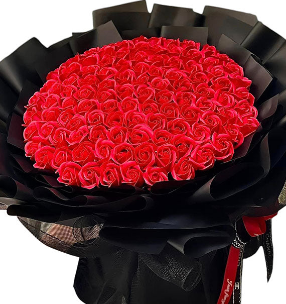 99 Red Waxed Roses Bouquet Vietnam