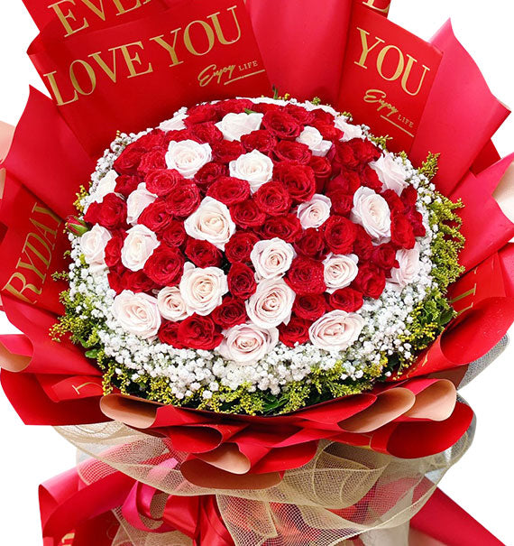 99 Roses Bouquet For Vietnamese Women's Day