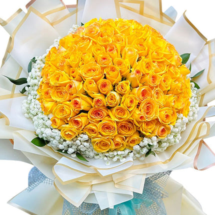 99 Yellow Roses For Women's Day Vietnam