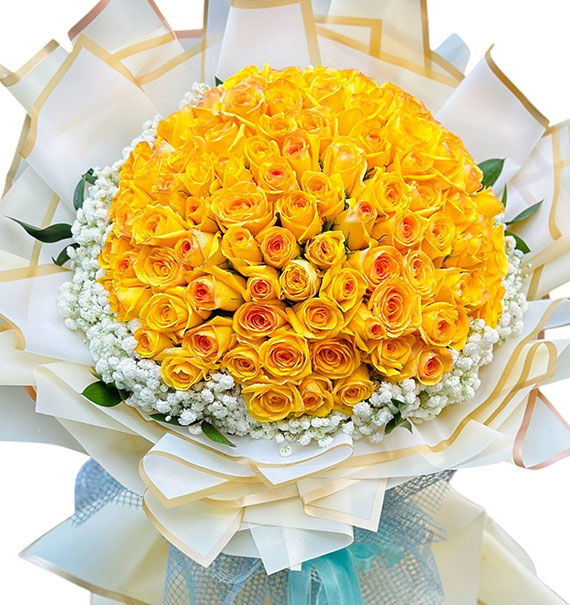 99 Yellow Roses For Women's Day Vietnam