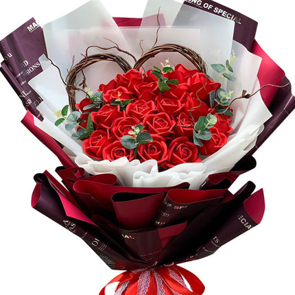 Artificial Red Roses Bouquet Vietnam