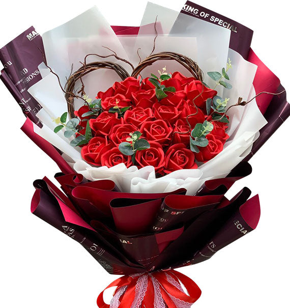 Artificial Red Roses Bouquet Vietnam