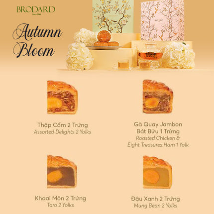 Autumn Bloom Brodard Mooncake Vietnam