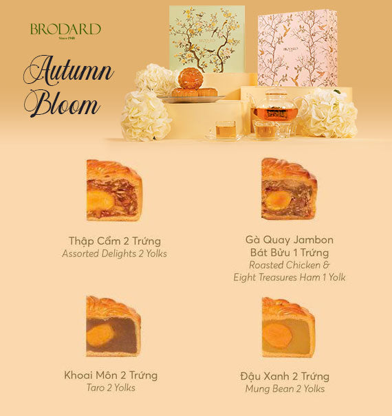 Autumn Bloom Brodard Mooncake Vietnam