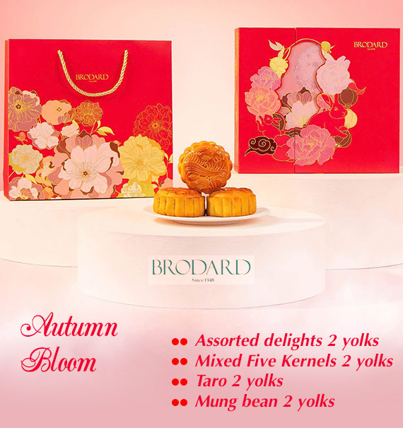 Autumn Bloom Brodard Mooncake Vietnam