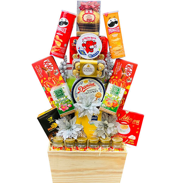 Best Wishes For You Tet Hamper Basket Vietnam