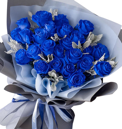 Blue Ecuador Rose Bouquet (Pre-Order)