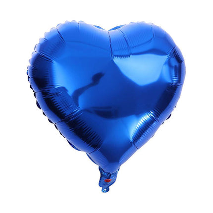 Pack Of 12 Heart Shaped Foil Air-filled Balloons [HCM ONLY]
