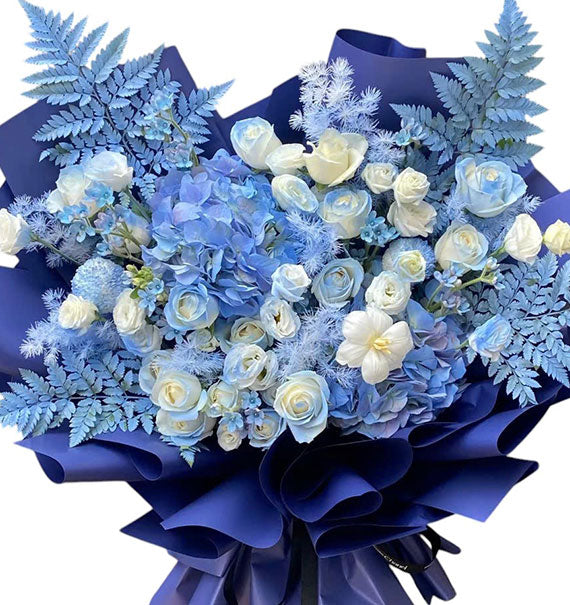 Blue Xmas Flower Bouquet Vietnam