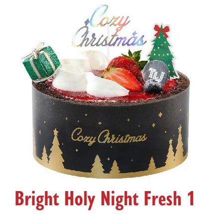 Bright Holy Night Fresh Xmas Cake 