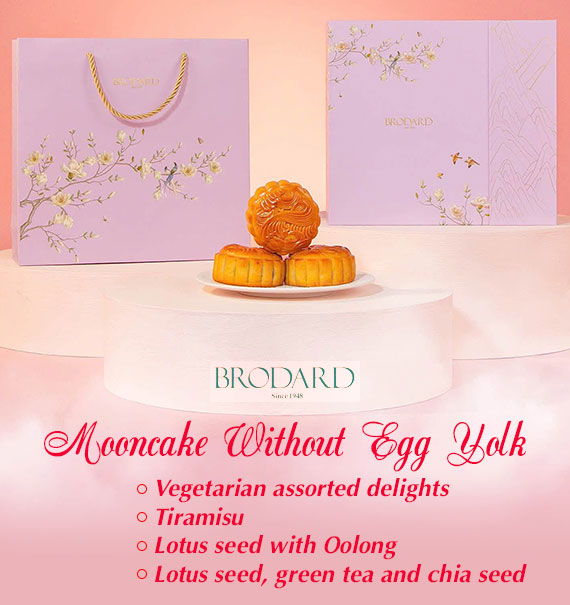 Brodard Mooncake Vietnam Without Egg Yolk