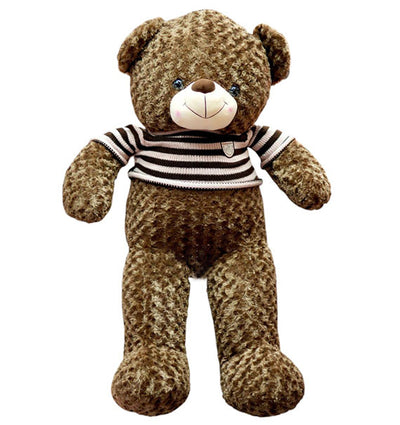 Brown Teddy Bear Wearing T-Shirt