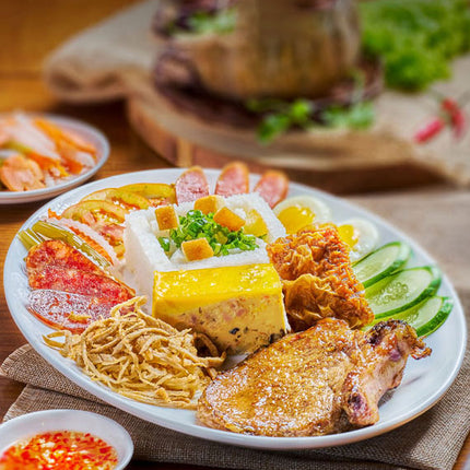 Cali Special BBQ Pork Chop Broken Rice 7 Flavors Food Vietnam
