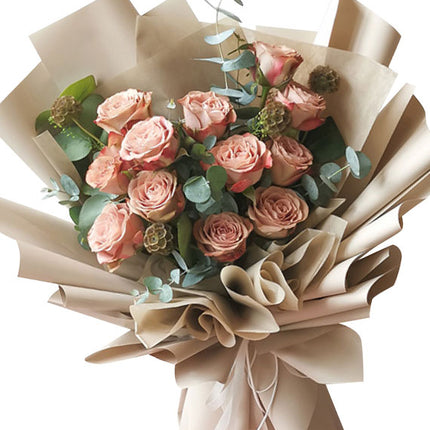 Cappuccino Ecuador Roses Bouquet Vietnam