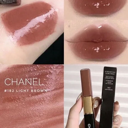 Chanel Le Rouge Duo Ultra Tenue 182 Light Brown On Lip