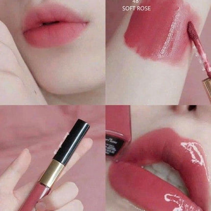 Chaneo Le R0uge Duo Ultra Tenue 48 Soft Rose On Lip