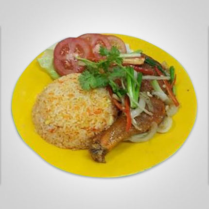 Chicken Thigh With Fried Rice Food Vietnam