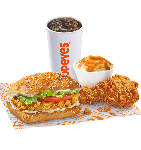 Combo Pop Burger B Popeyes  Vietnam