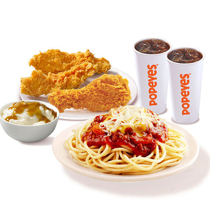 Combo Spaghetti S4 Popeyes Vietnam