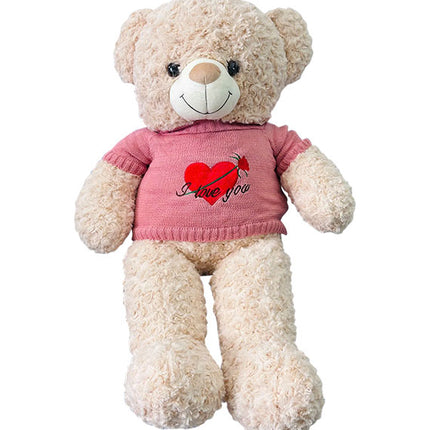 Cosmic Latte Teddy Bear With Pink T-shirt Gifts Vietnam