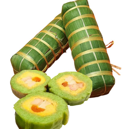 Cylindrical Sticky Rice Cake Tet Food Vietnam