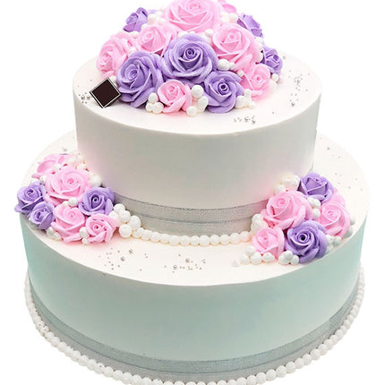 Elegant Tiered Birthday Cake Vietnam