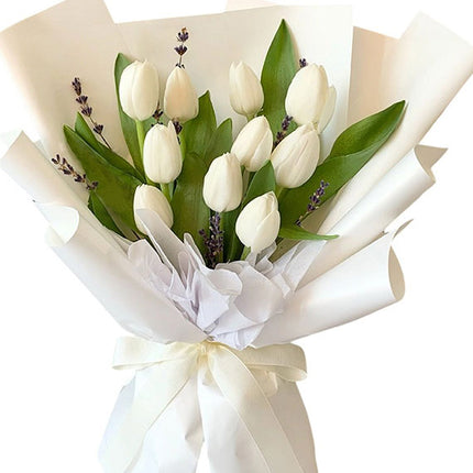 Father’s Day Bouquet of White Tulip Vietnam