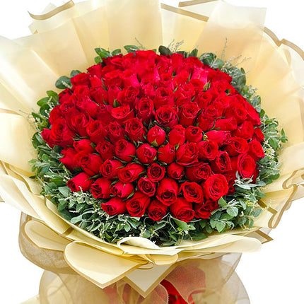 Flaming Valentine's Red Rose Vietnam