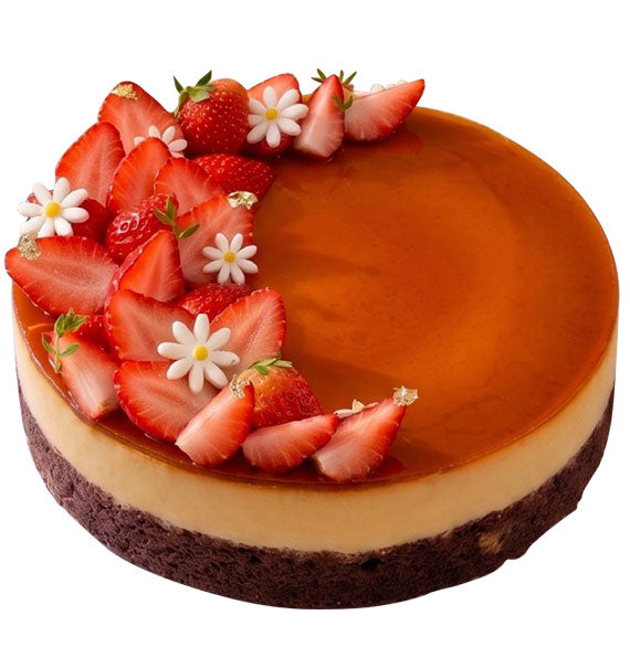 Flan Gato Strawberry Cake Vietnam