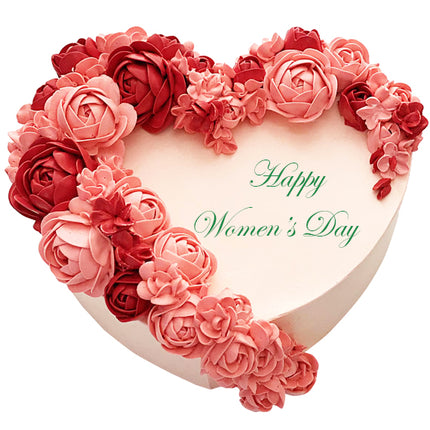 Floral Heart Cake For Women's Day Vietnam