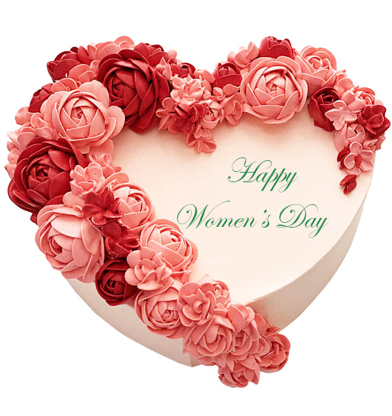 Floral Heart Cake For Women's Day Vietnam