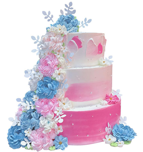 Floral Luxury Three Tier Cake Vietnam